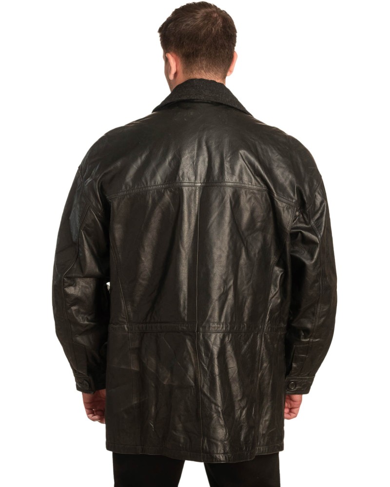 Γνήσιο Ανδρικό Δερμάτινο Μπουφάν – A383