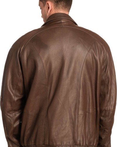  Γνήσιο Ανδρικό Δερμάτινο Μπουφάν - A384