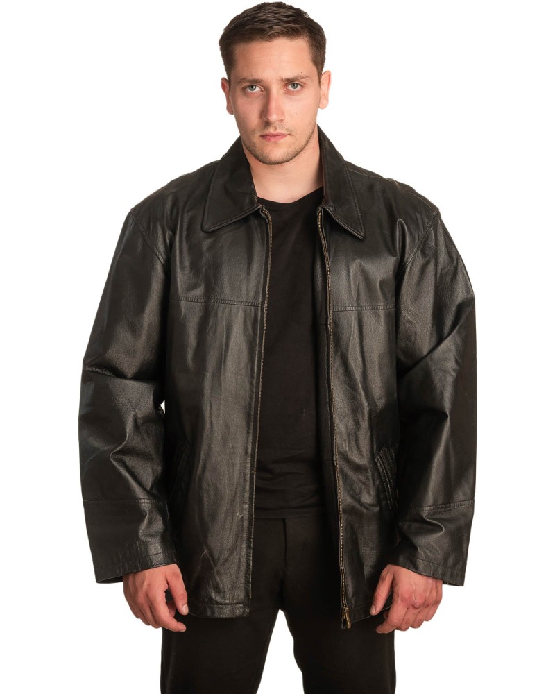 Γνήσιο Ανδρικό Δερμάτινο Μπουφάν – A385