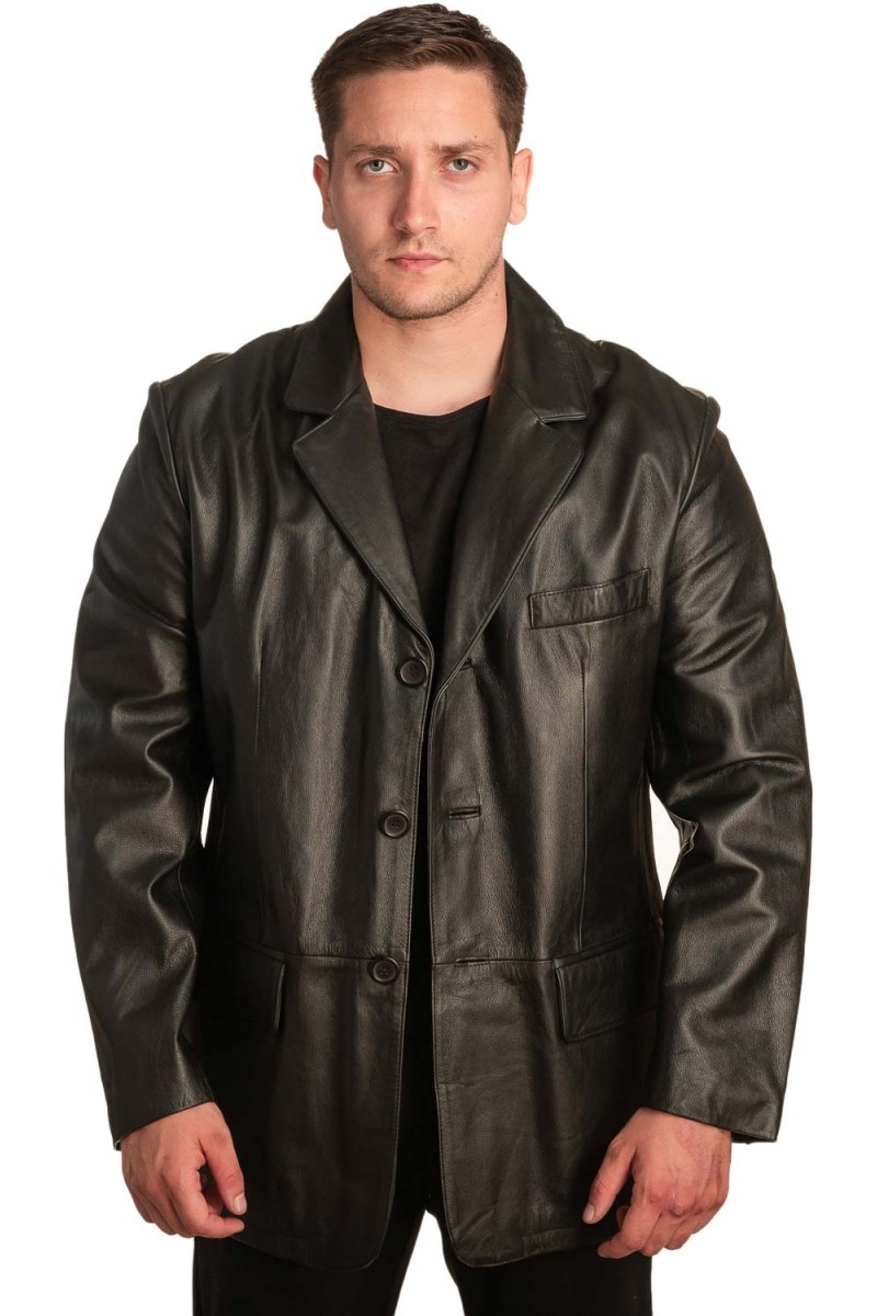 Γνήσιο Ανδρικό Δερμάτινο Σακάκι - Α388 Γνήσιο Ανδρικό Δερμάτινο Σακάκι - Α388