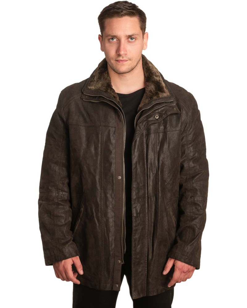 Γνήσιο Ανδρικό Δερμάτινο Μπουφάν – A390