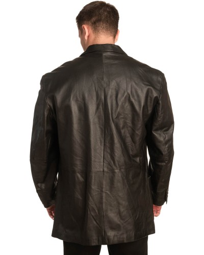  Γνήσιο Ανδρικό Δερμάτινο Μπουφάν - A392