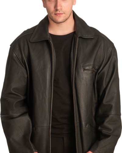 Γνήσιο Ανδρικό Δερμάτινο Μπουφάν – A396