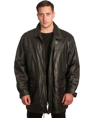 Γνήσιο Ανδρικό Δερμάτινο Μπουφάν – A397