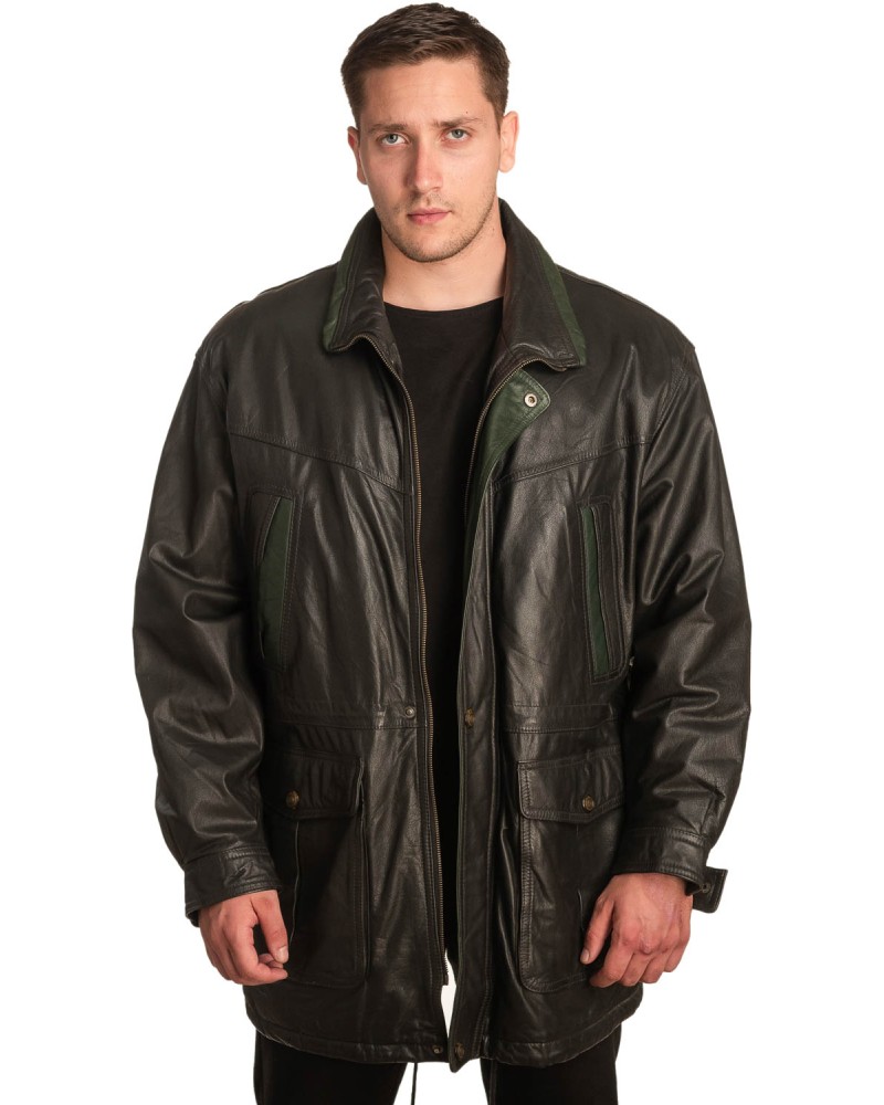 Γνήσιο Ανδρικό Δερμάτινο Μπουφάν – A397
