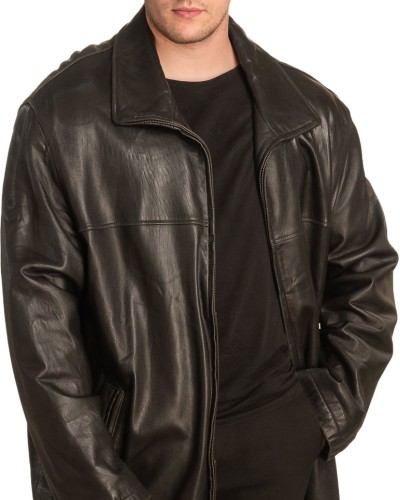  Γνήσιο Ανδρικό Δερμάτινο Μπουφάν - A398