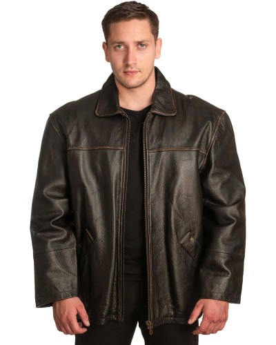 Γνήσιο Ανδρικό Δερμάτινο Μπουφάν – A404