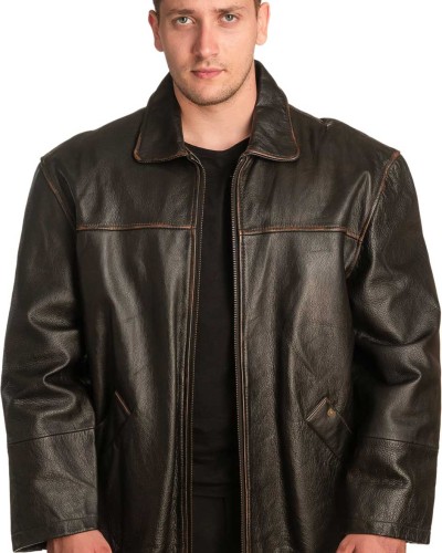 Γνήσιο Ανδρικό Δερμάτινο Μπουφάν – A404