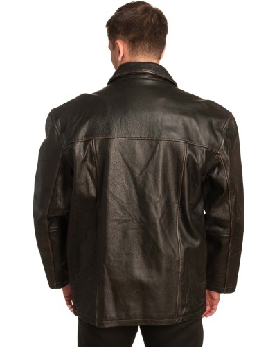 Γνήσιο Ανδρικό Δερμάτινο Μπουφάν – A404