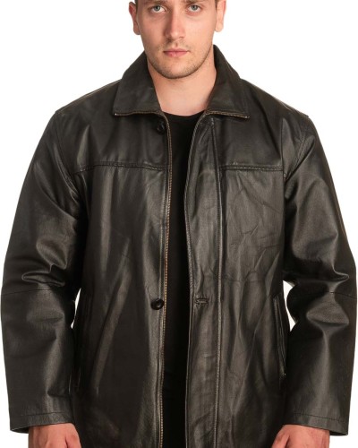 Γνήσιο Ανδρικό Δερμάτινο Μπουφάν – A407
