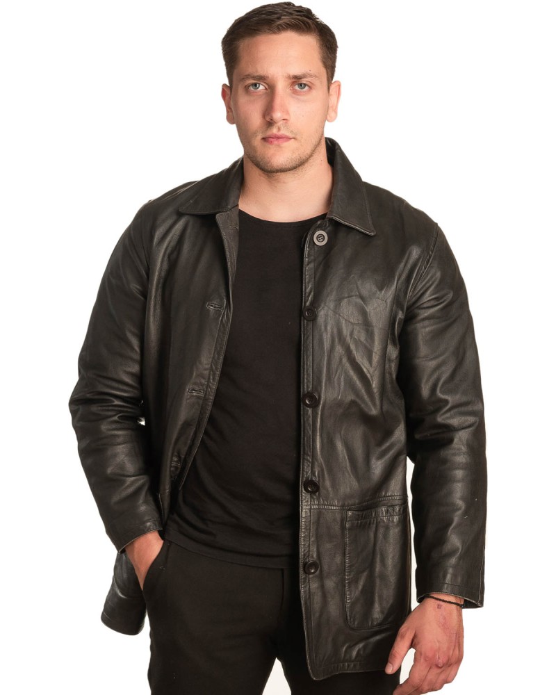 Γνήσιο Ανδρικό Δερμάτινο Σακάκι - Α411