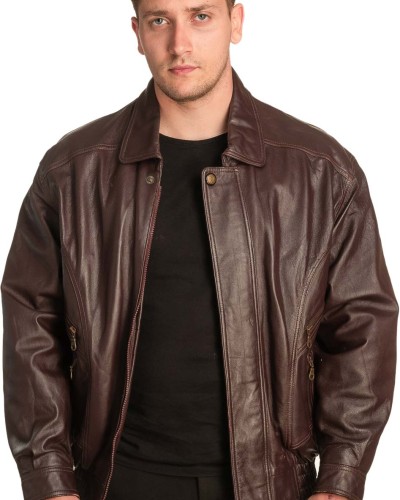 Γνήσιο Ανδρικό Δερμάτινο Μπουφάν – A415