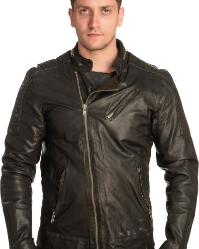 Γνήσιο Ανδρικό Δερμάτινο Μπουφάν – A421