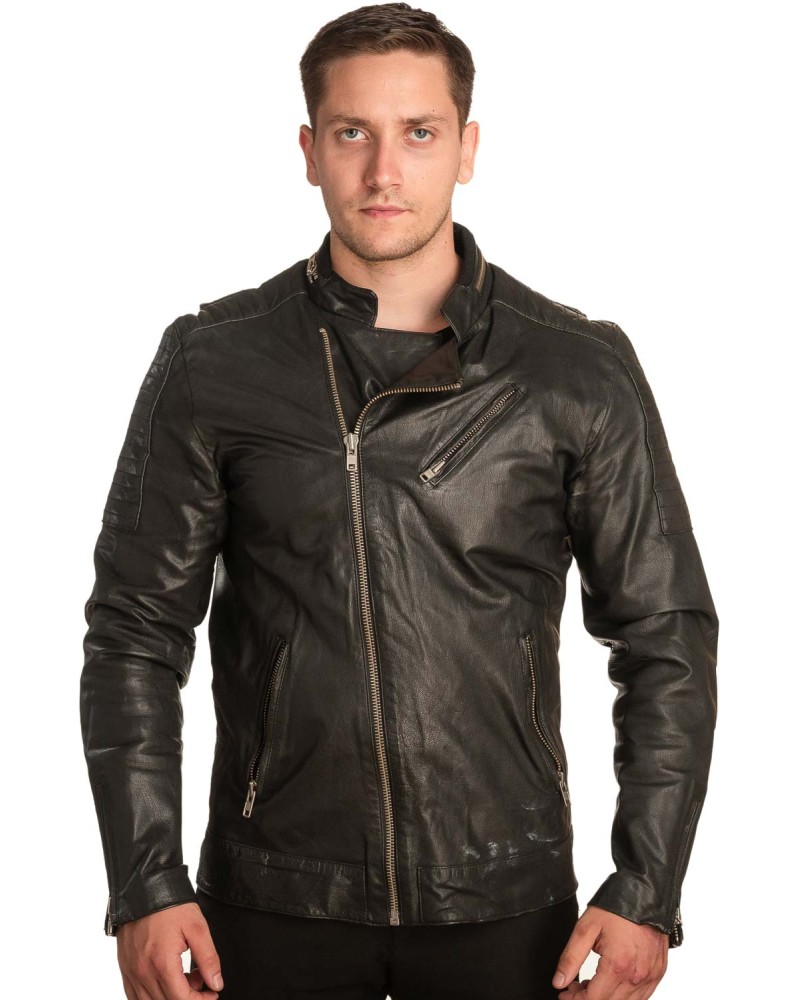 Γνήσιο Ανδρικό Δερμάτινο Μπουφάν – A421