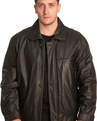 Γνήσιο Ανδρικό Δερμάτινο Μπουφάν – A427