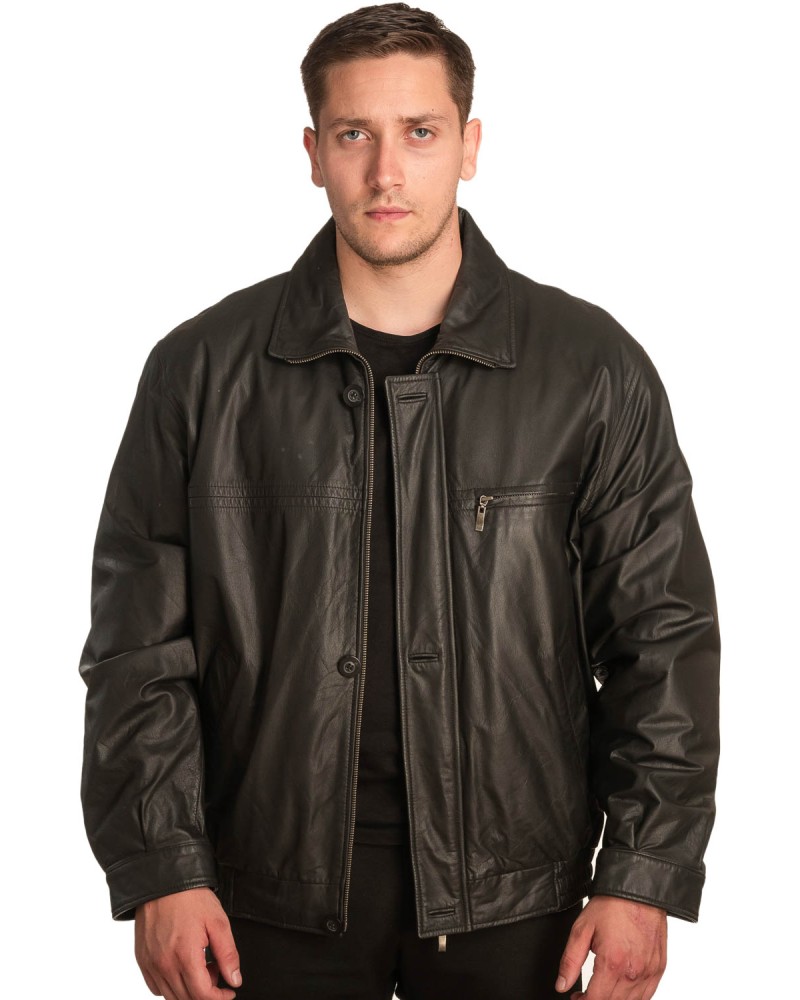 Γνήσιο Ανδρικό Δερμάτινο Μπουφάν – A427