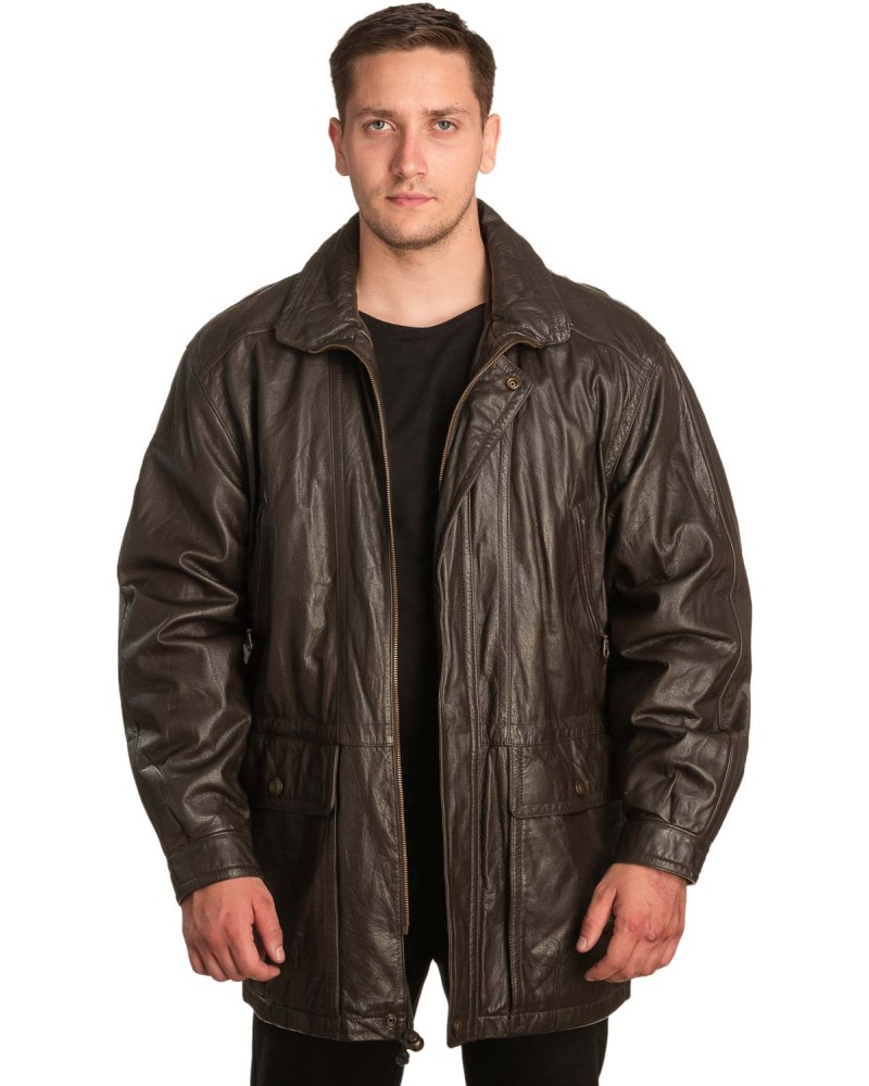 Γνήσιο Ανδρικό Δερμάτινο Μπουφάν – A434