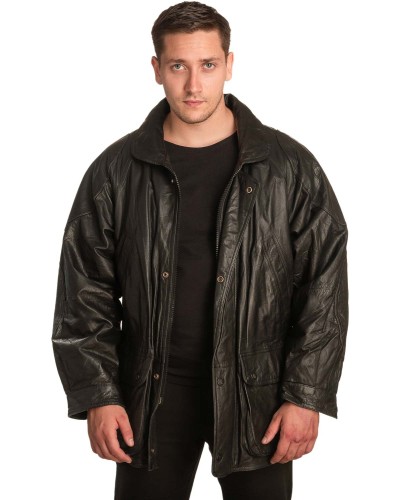 Γνήσιο Ανδρικό Δερμάτινο Μπουφάν – A436