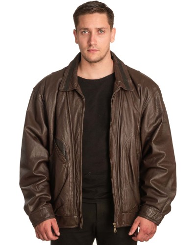 Γνήσιο Ανδρικό Δερμάτινο Μπουφάν – A438