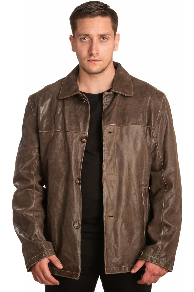 Γνήσιο Ανδρικό Δερμάτινο Σακάκι - Α441 Γνήσιο Ανδρικό Δερμάτινο Σακάκι - Α441