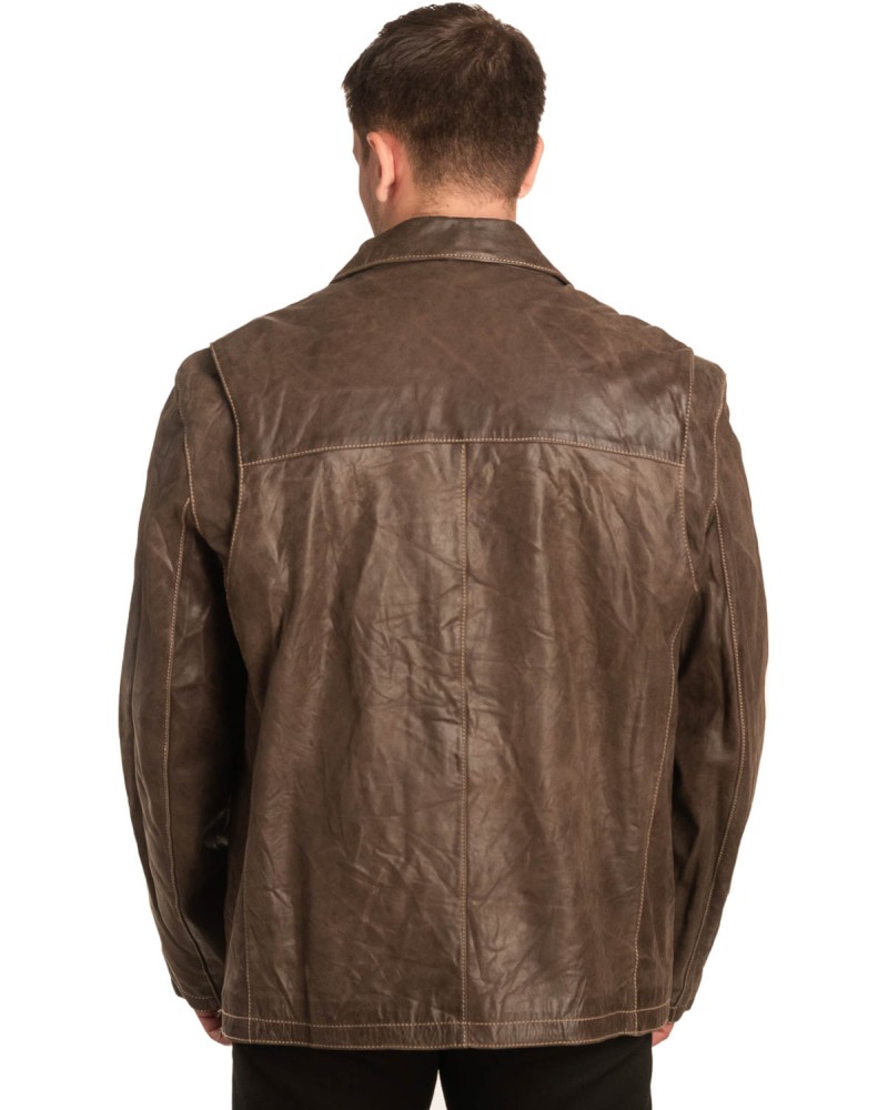 Γνήσιο Ανδρικό Δερμάτινο Σακάκι - Α441