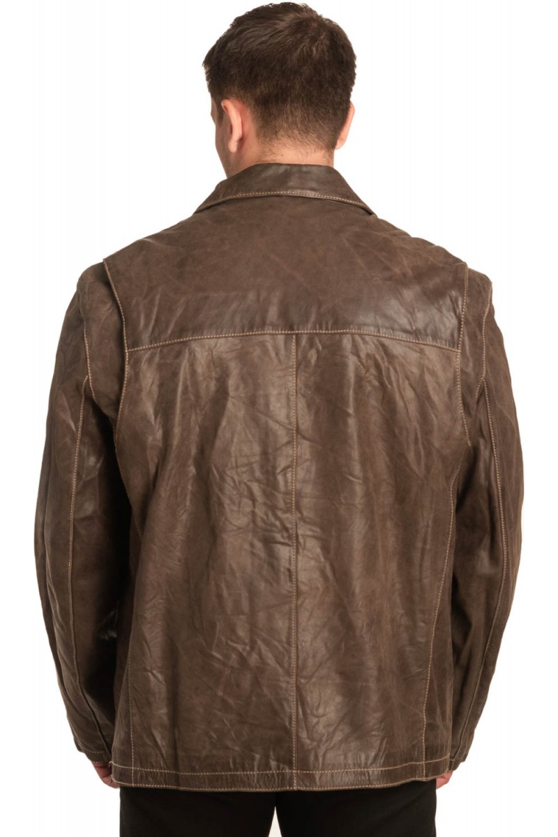 Γνήσιο Ανδρικό Δερμάτινο Σακάκι - Α441 Γνήσιο Ανδρικό Δερμάτινο Σακάκι - Α441