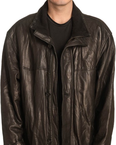  Γνήσιο Ανδρικό Δερμάτινο Μπουφάν - A447
