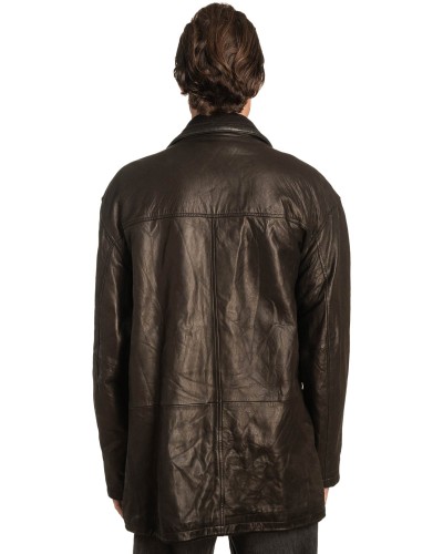  Γνήσιο Ανδρικό Δερμάτινο Μπουφάν - A447