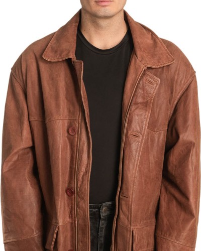 Γνήσιο Ανδρικό Δερμάτινο Μπουφάν – A448