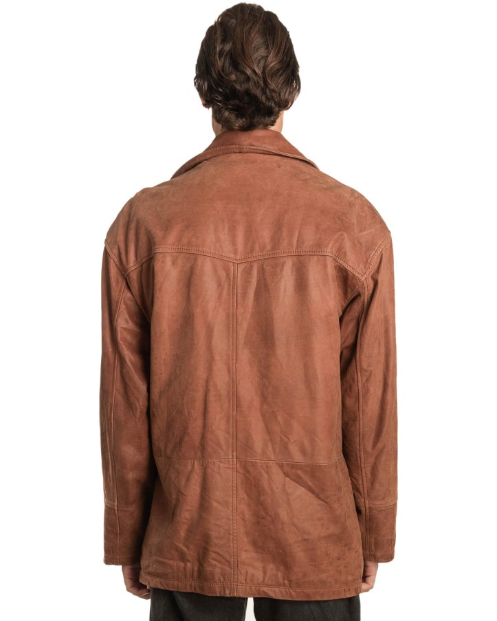 Γνήσιο Ανδρικό Δερμάτινο Μπουφάν – A448