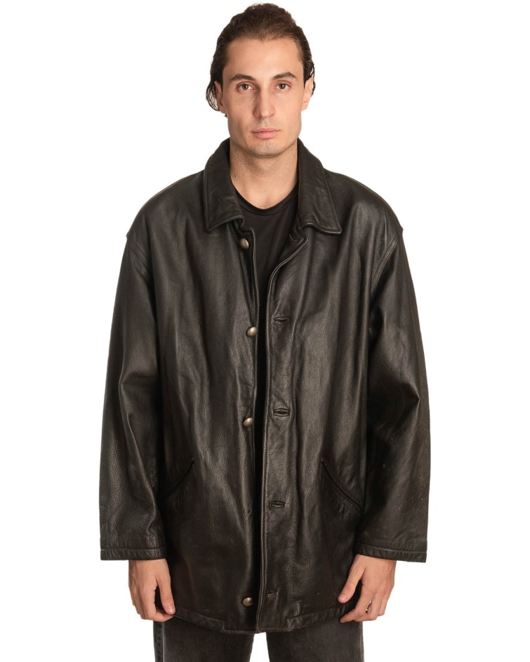 Γνήσιο Ανδρικό Δερμάτινο Μπουφάν – A458
