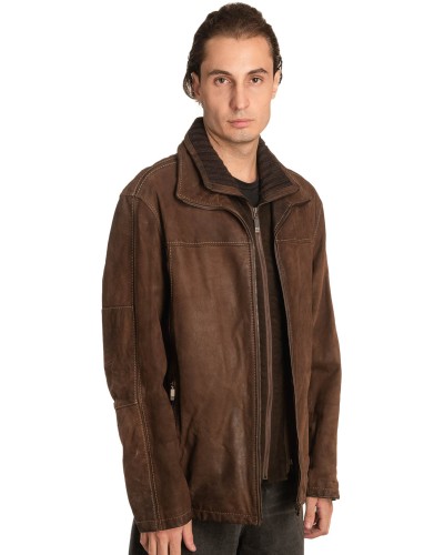 Γνήσιο Ανδρικό Δερμάτινο Μπουφάν – A461