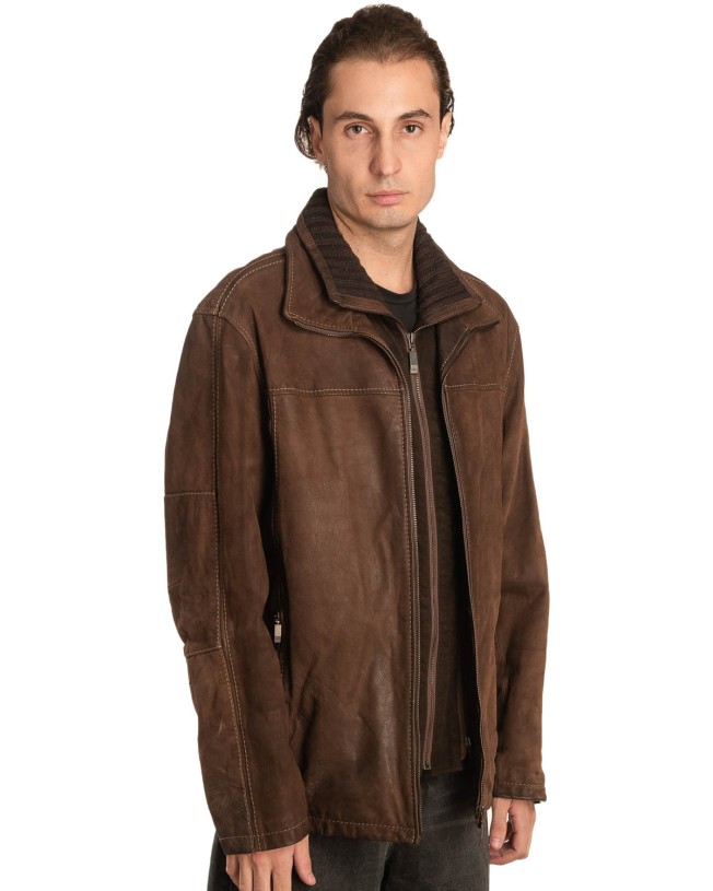 Γνήσιο Ανδρικό Δερμάτινο Μπουφάν – A461