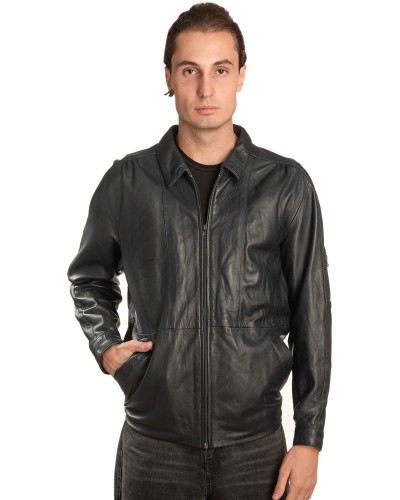 Γνήσιο Ανδρικό Δερμάτινο Μπουφάν – A466