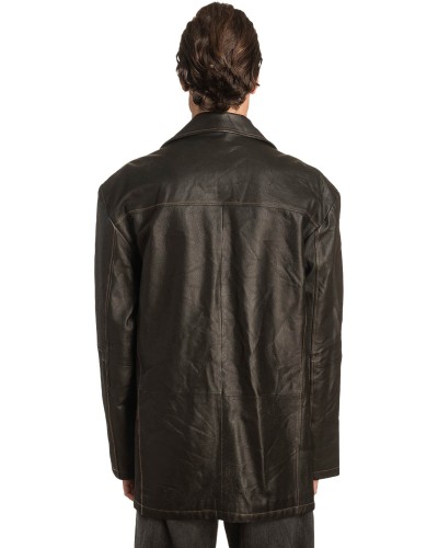 Γνήσιο Ανδρικό Δερμάτινο Σακάκι - Α474