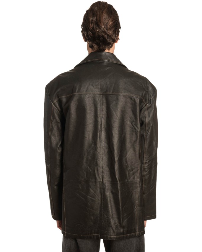 Γνήσιο Ανδρικό Δερμάτινο Σακάκι - Α474