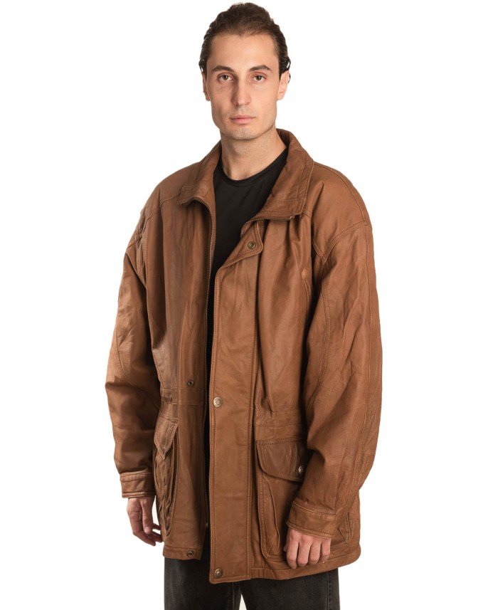 Γνήσιο Ανδρικό Δερμάτινο Μπουφάν – A475