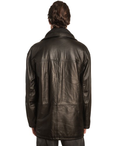  Γνήσιο Ανδρικό Δερμάτινο Μπουφάν - A478