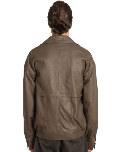 Γνήσιο Ανδρικό Δερμάτινο Μπουφάν – A481