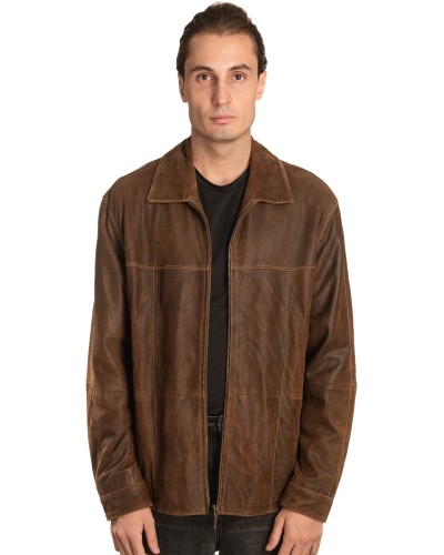 Γνήσιο Ανδρικό Δερμάτινο Μπουφάν – A484