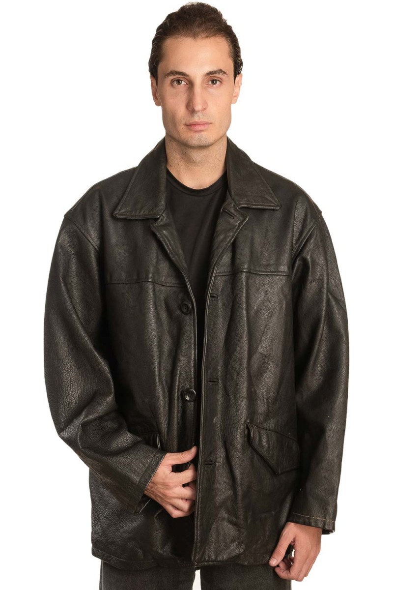 Γνήσιο Ανδρικό Δερμάτινο Σακάκι - Α485 Γνήσιο Ανδρικό Δερμάτινο Σακάκι - Α485