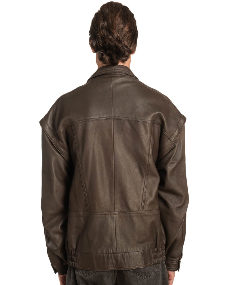 Γνήσιο Ανδρικό Δερμάτινο Μπουφάν – A488