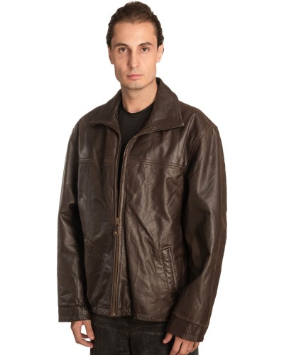 Γνήσιο Ανδρικό Δερμάτινο Μπουφάν – A489