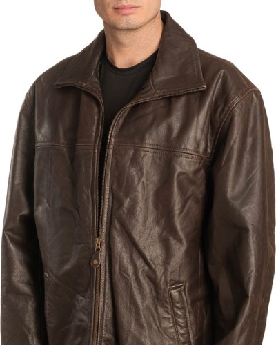 Γνήσιο Ανδρικό Δερμάτινο Μπουφάν – A489