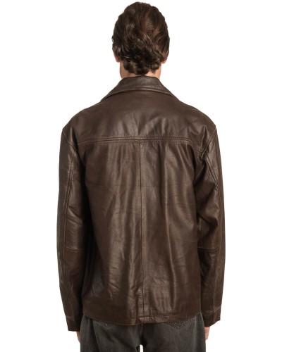 Γνήσιο Ανδρικό Δερμάτινο Μπουφάν – A489