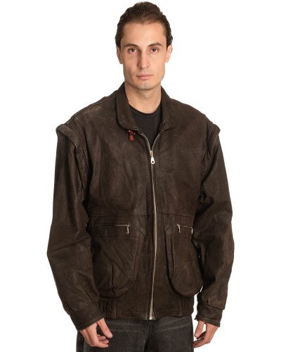 Γνήσιο Ανδρικό Δερμάτινο Μπουφάν – A492