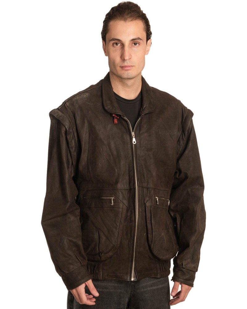 Γνήσιο Ανδρικό Δερμάτινο Μπουφάν – A492