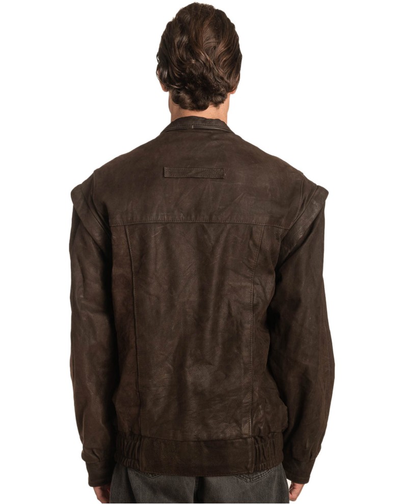 Γνήσιο Ανδρικό Δερμάτινο Μπουφάν – A492