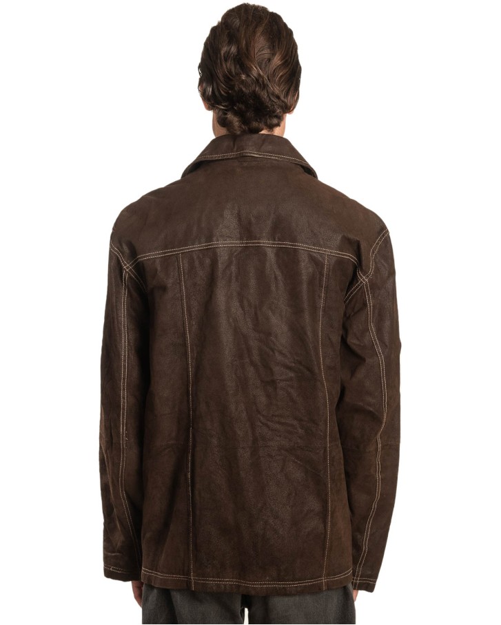 Γνήσιο Ανδρικό Δερμάτινο Μπουφάν – A493