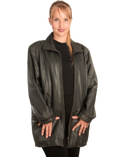 Γνήσιο Γυναικέιο Δερμάτινο Μπουφάν - B258